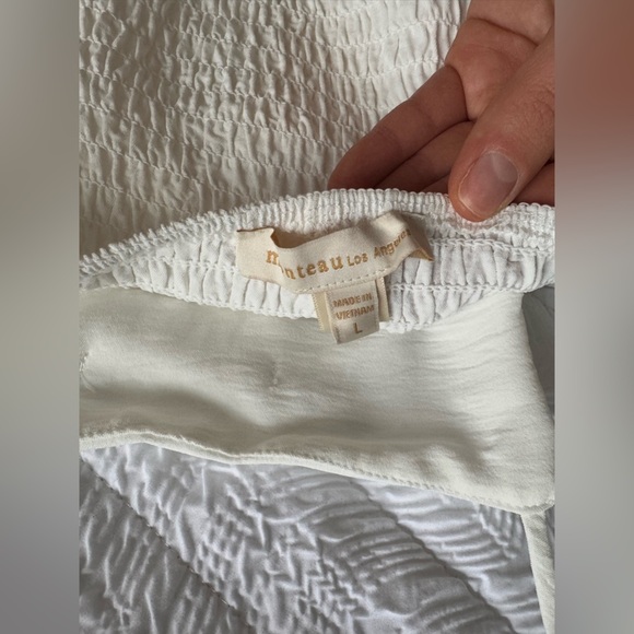 Top with 3D corsage in white Monteau, size L - Picture 10 of 11